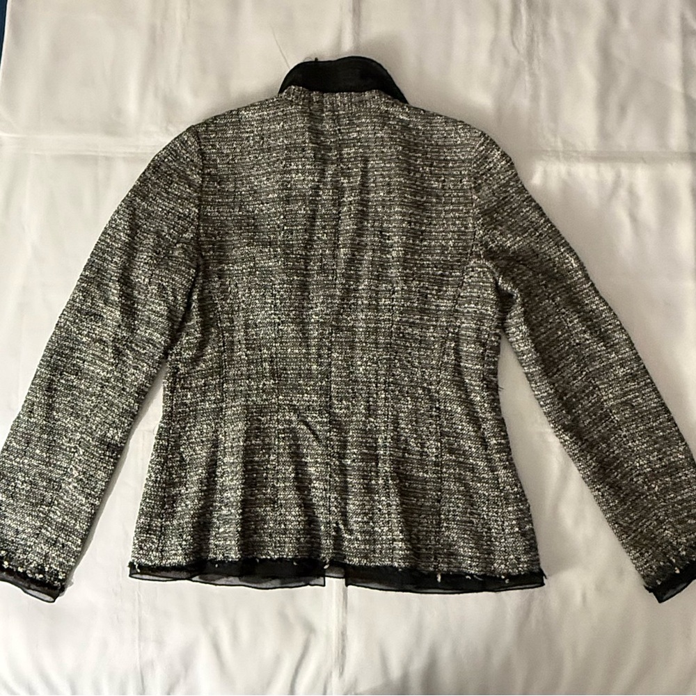 Ann Taylor Fine Italian Fabric Matching Tweed Set - Blazer & Knee Length Skirt - Picture 9 of 16